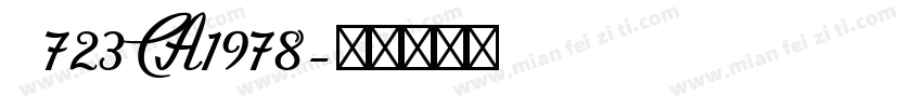    723 CA1978字体转换